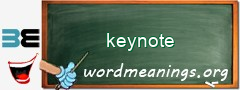 WordMeaning blackboard for keynote